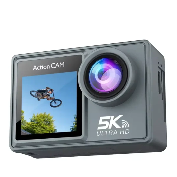 AntCam AC5K Su Geçirmez İki Ekranlı 5K Vlog Eylem Spor Kamerası